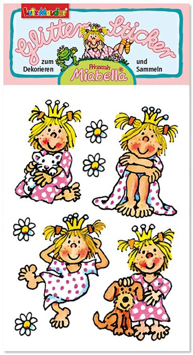 Prinzessin Miabella Glitter-Sticker