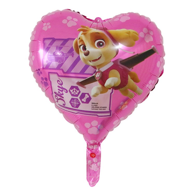Skye Paw Patrol Herz Folienballon