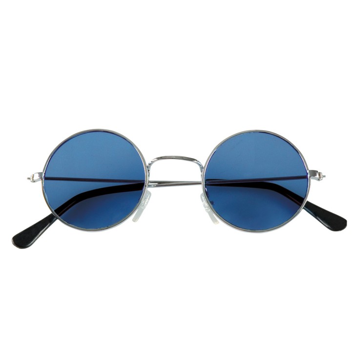 Partybrille Hippie Blau