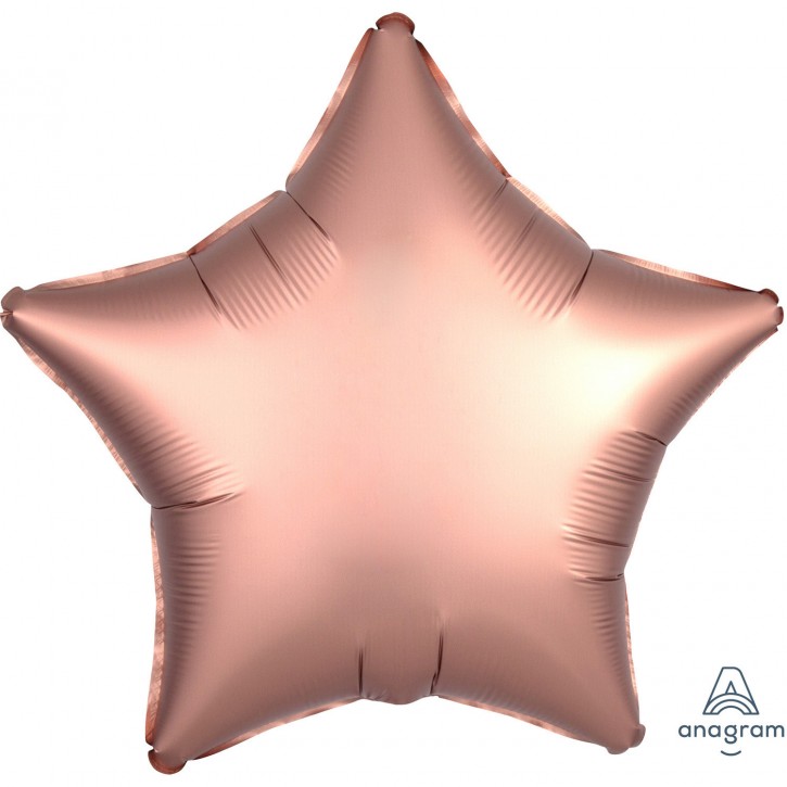 Folienballon Stern - Satin Luxe Rose Copper (48cm)