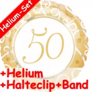 Folienballon Goldene Hochzeit - Mit Helium