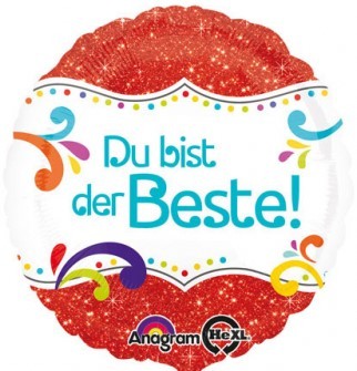 Folienballon - Du bist der Beste! (43cm)