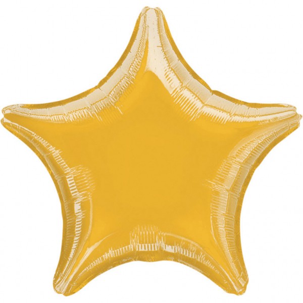 Folienballon Stern - Metallic Gold (48cm)