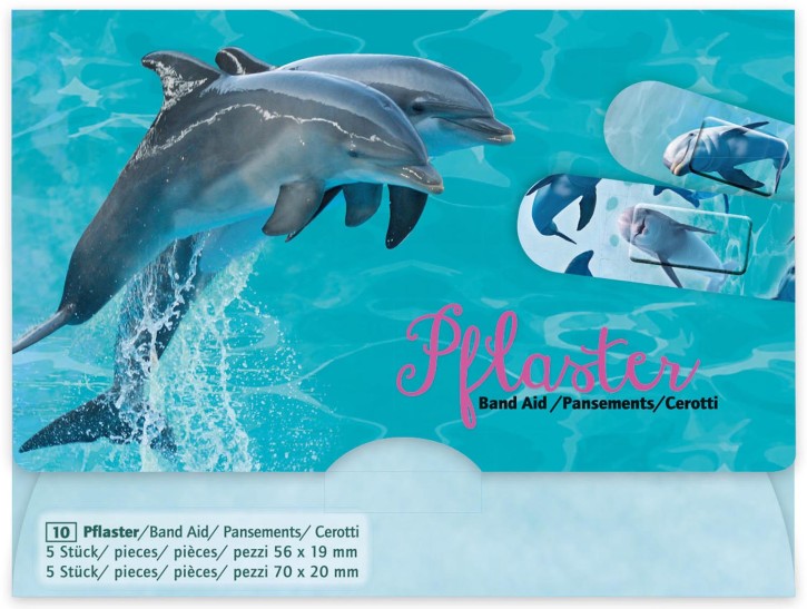 10 Kinder-Pflaster Delfine