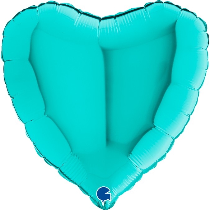 Folienballon Herz - Tiffany (46cm)