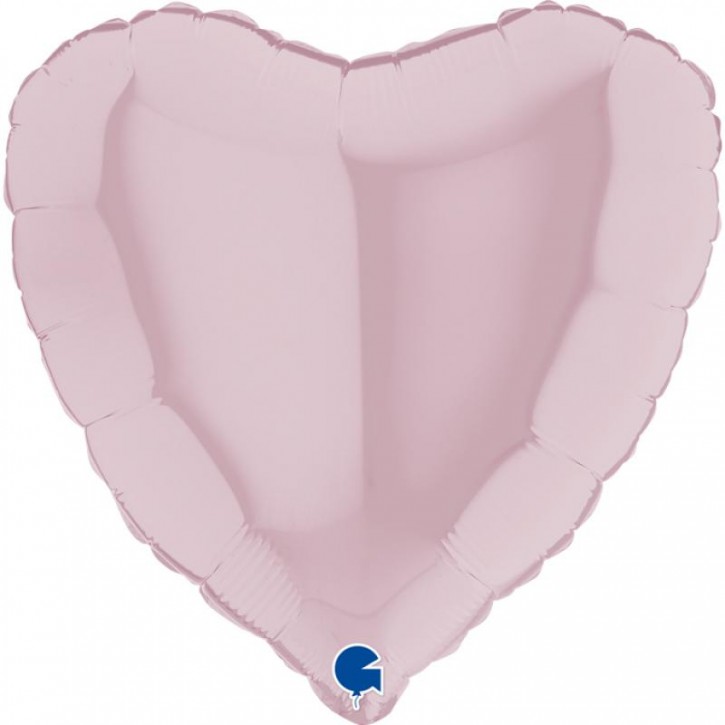 Folienballon Herz - Pastel Pink (46cm)