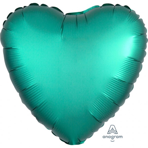 Folienballon Herz - Satin Luxe Jade (43cm)
