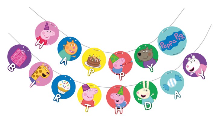 Girlande Peppa Pig