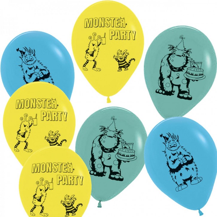 7 Luftballons Lustige Monster