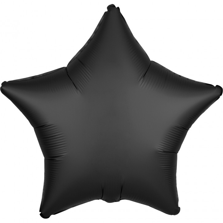 Folienballon Stern - Satin Luxe Onyx (48cm)