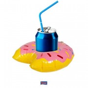 Aufblasbarer Donut als Getränke-Halter