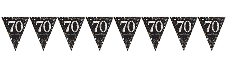 Wimpelkette für den 70. Geburtstag