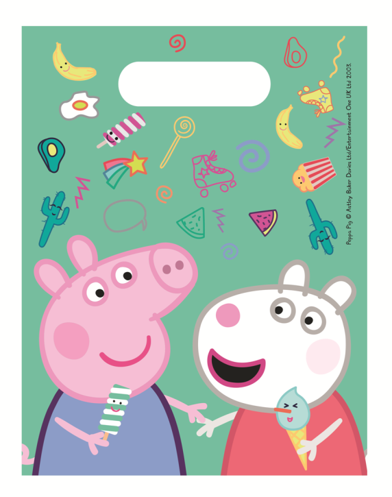 6 Partytüten Peppa Pig