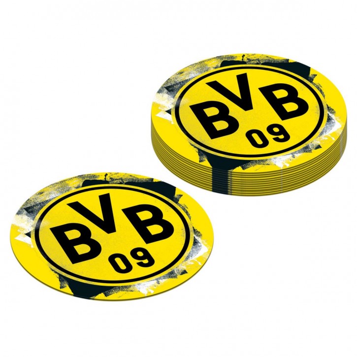 12 Untersetzer Borussia Dortmund