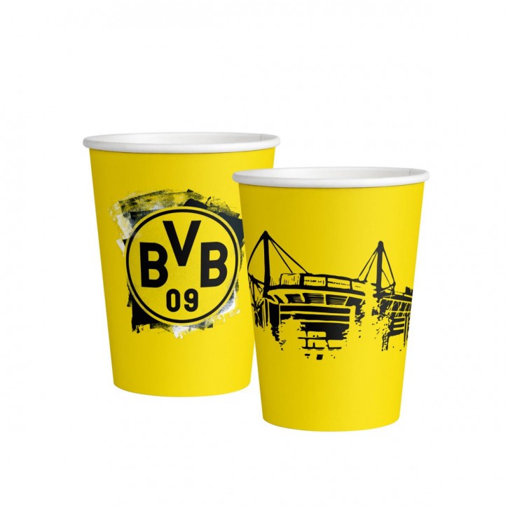8 Partybecher Borussia Dortmund