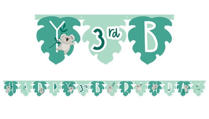 Buchstabengirlande Koala