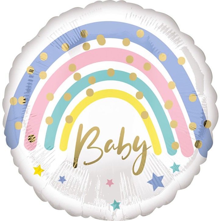 Folienballon Regenbogen Baby