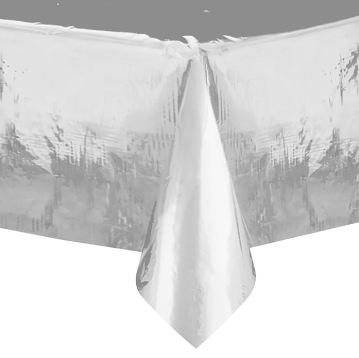 Tischdecke Silber-Metallic