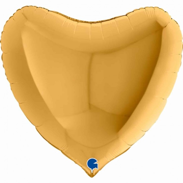 XXL Folienballon Herz - Gold (91cm)