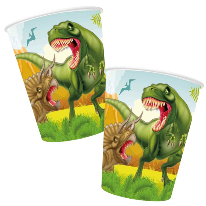 8 Becher T-Rex