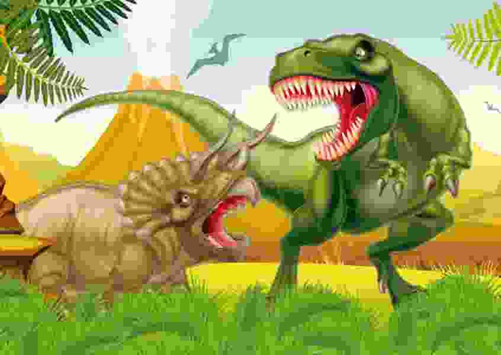 8 Einladungskarten T-Rex