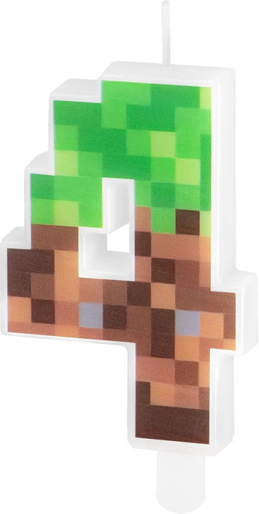 Zahlenkerze #4 - Pixel