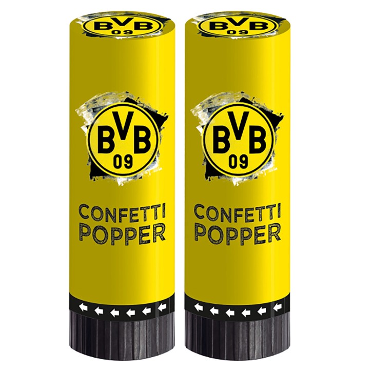 2 Konfetti-Kanonen Borussia Dortmund