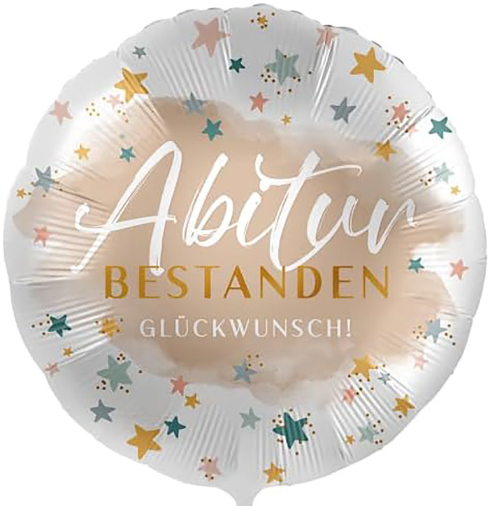 Folienballon Abitur - Bestanden - Glückwunsch