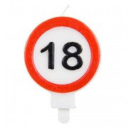 Zahlenkerze 18. Geburtstag