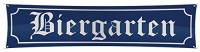 Straßenbanner Biergarten