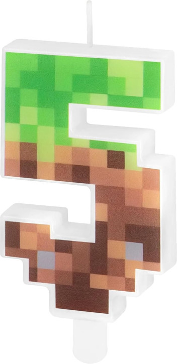 Zahlenkerze #5 - Pixel