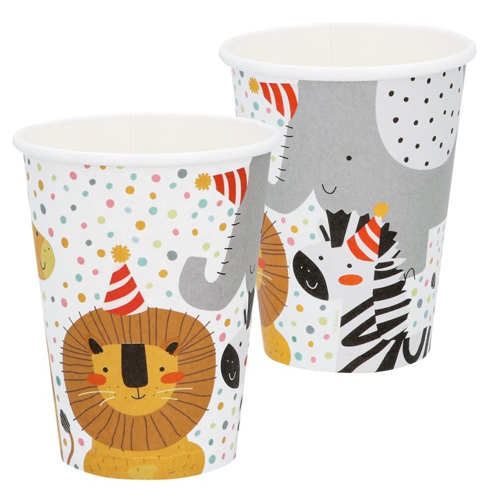 8 Party-Becher Safari