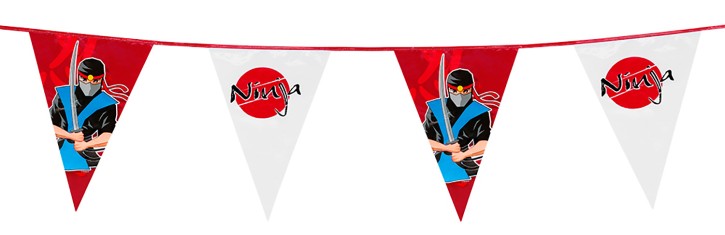 Wimpelkette Ninja