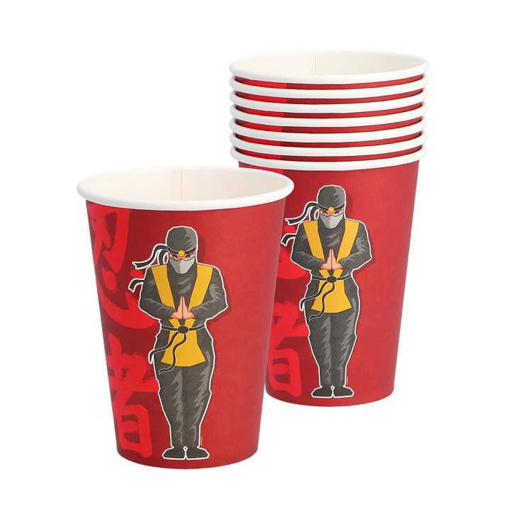 8 Becher Ninja