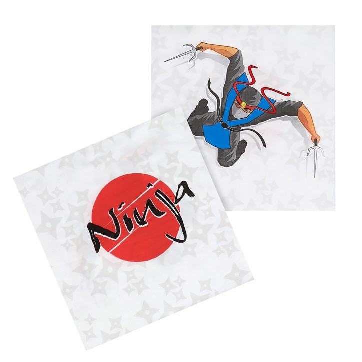 20 Servietten Ninja