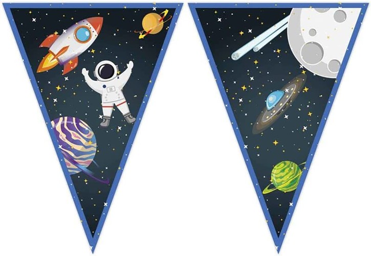 Wimpelkette Space Rocket