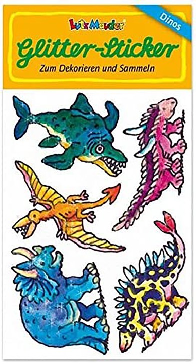 Dinowelt Glitter-Sticker