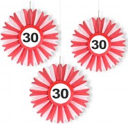 Honigwaben-Dekoration 30. Geburtstag