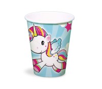 8 Party-Becher Baby Einhorn