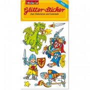 Ritter II Glitter-Sticker
