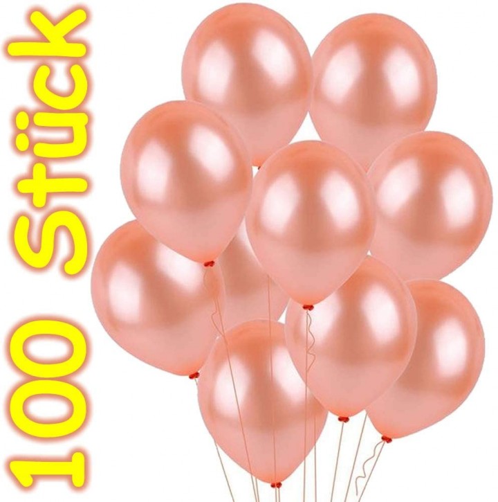 100 Luftballons in Roségold