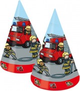 8 Partyhütchen Feuerwehr