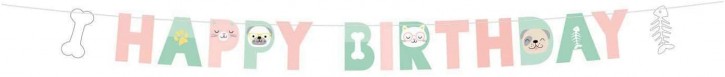 Buchstabengirlande Haustiere
