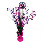 Centerpiece 60. Geburtstag - Sparkling Pink