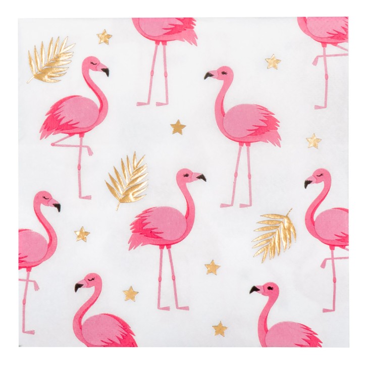 20 Servietten Flamingo