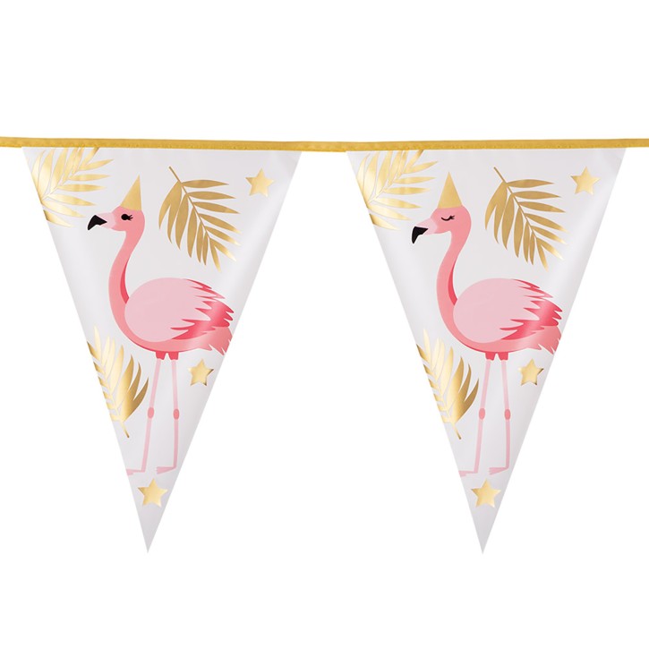 Wimpelkette Flamingo