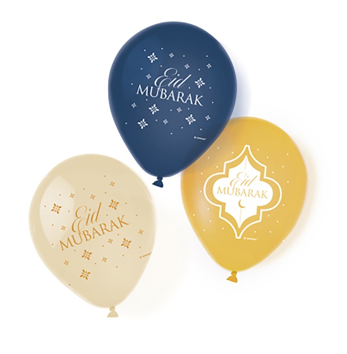 6 Luftballons Eid Mubarak