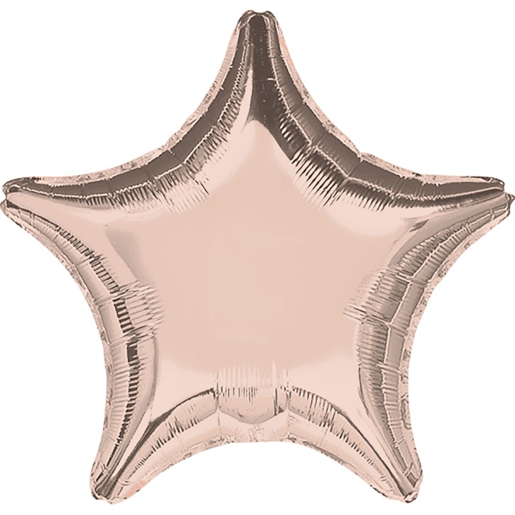 Folienballon Stern - Rose Gold Metallic (48cm)