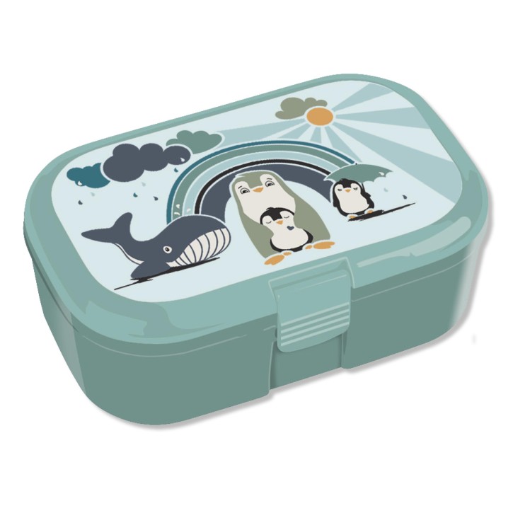 Lunchbox "Pinguin-Familie-Jungen" von Lutz Mauder