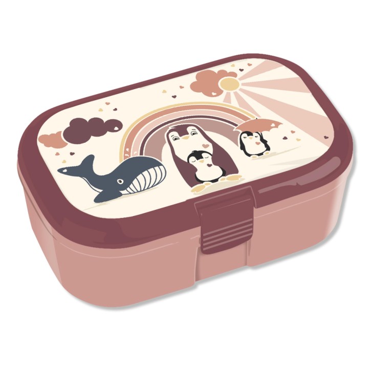 Lunchbox "Pinguin-Familie-Mädchen" von Lutz Mauder